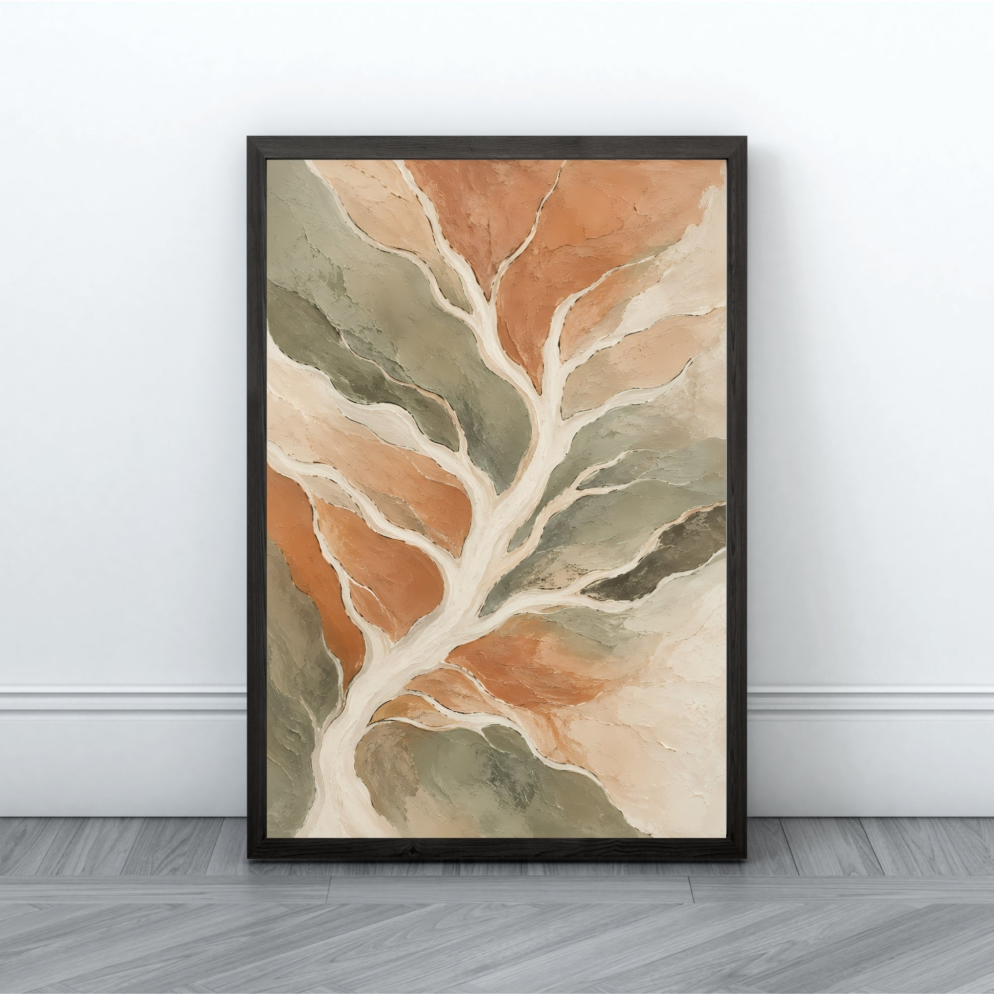 Aerial Abstract Landscape Wall Art | Muted Modern Canvas Decor