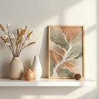 Aerial Abstract Landscape Wall Art | Muted Modern Canvas Decor