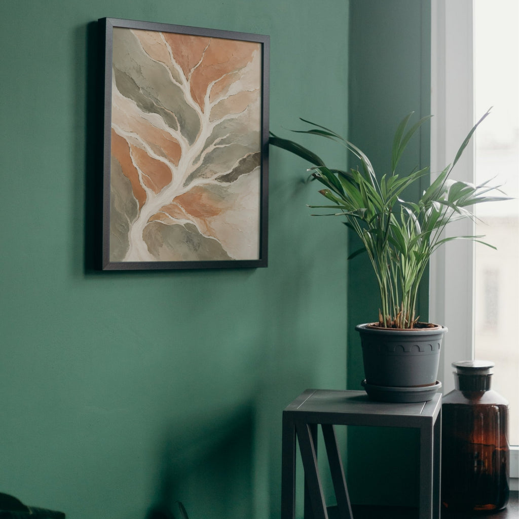 Aerial Abstract Landscape Wall Art | Muted Modern Canvas Decor