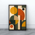 Geometric Abstract Wall Art | Warm Neutral Modern Canvas Print