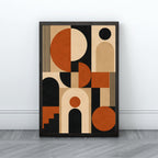 Bauhaus Abstract Wall Art | Geometric Modern Canvas Print
