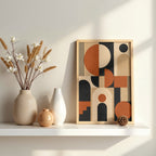 Bauhaus Abstract Wall Art | Geometric Modern Canvas Print