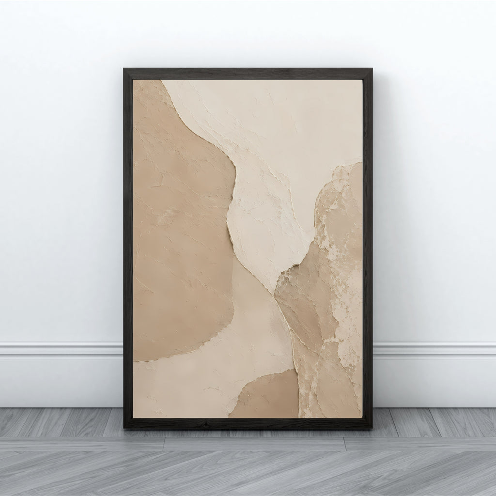 Minimalist Textured Wall Art | Neutral Modern Canvas Print