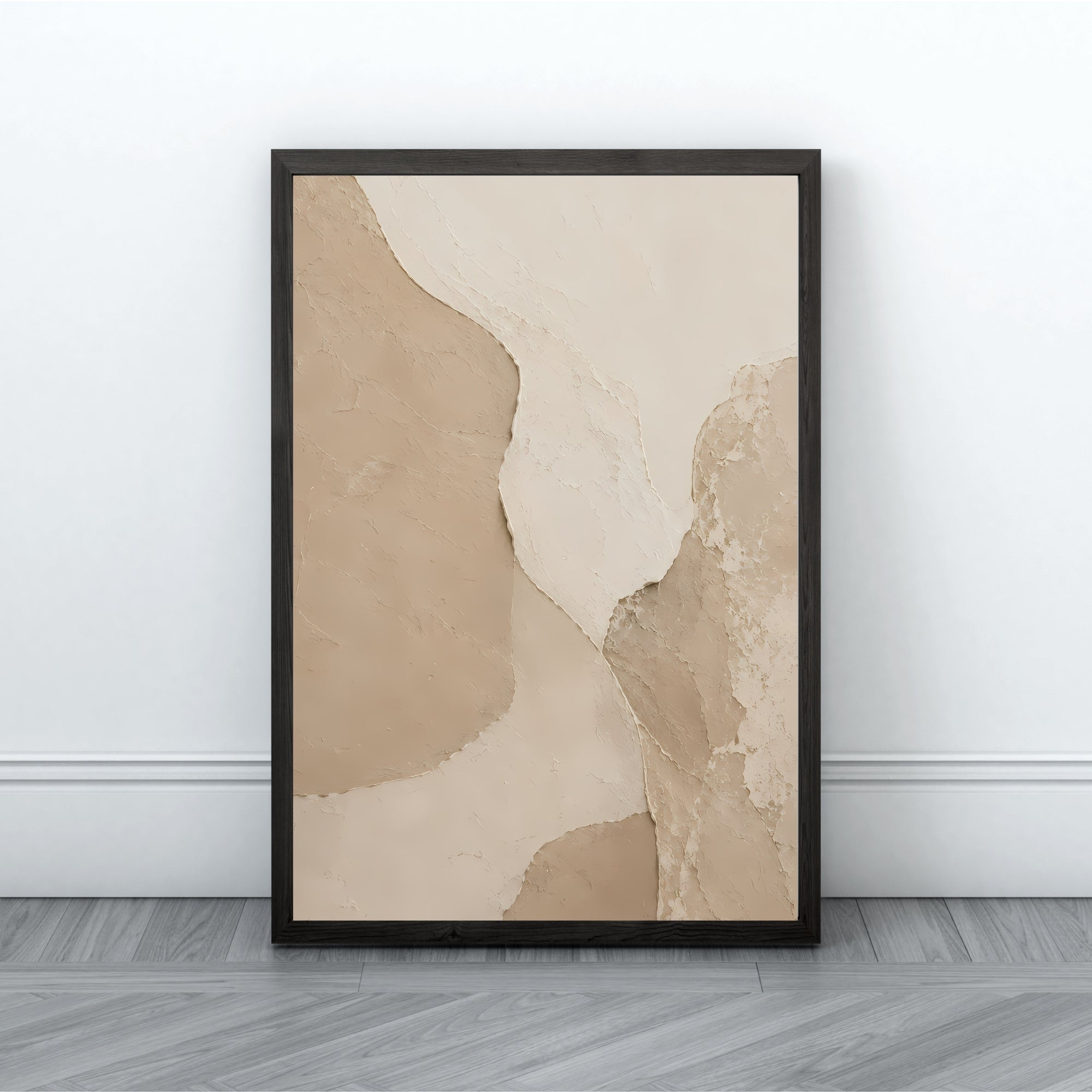 Minimalist Textured Wall Art | Neutral Modern Canvas Print