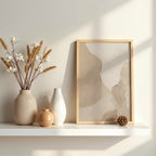Minimalist Textured Wall Art | Neutral Modern Canvas Print