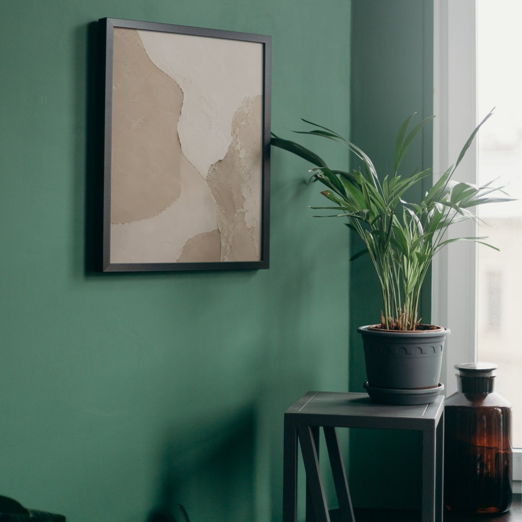Minimalist Textured Wall Art | Neutral Modern Canvas Print