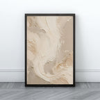Neutral Abstract Wall Art | Modern Textured Canvas Decor