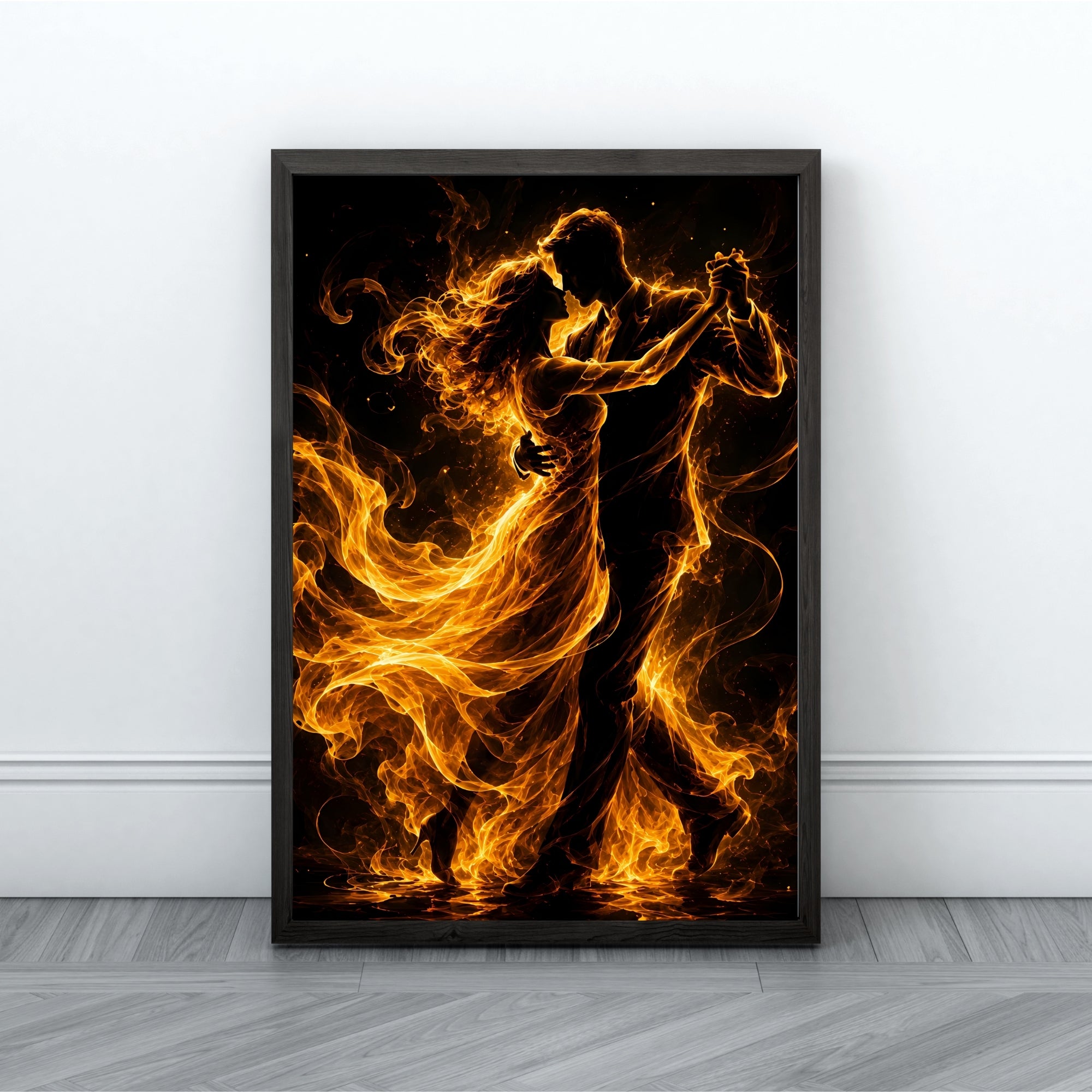 Flamenco Dancer Wall Art | Vibrant Abstract Dance Canvas Print