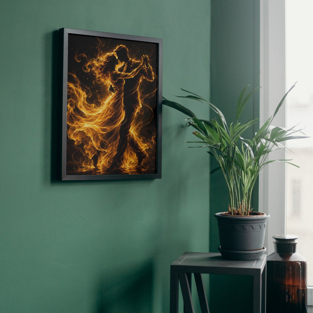 Flamenco Dancer Wall Art | Vibrant Abstract Dance Canvas Print