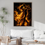 Flamenco Dancer Wall Art | Vibrant Abstract Dance Canvas Print