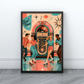 Retro Jukebox Wall Art | Vintage Music Canvas Print