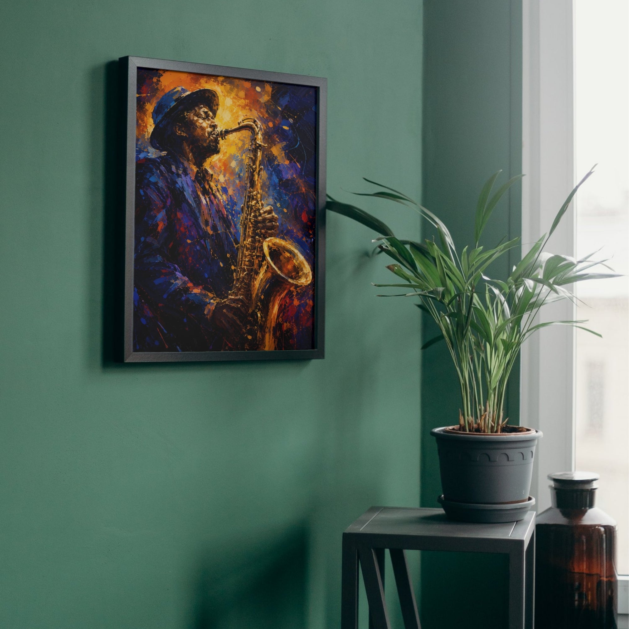 Jazz Music Wall Art | Modern Musician Canvas Print