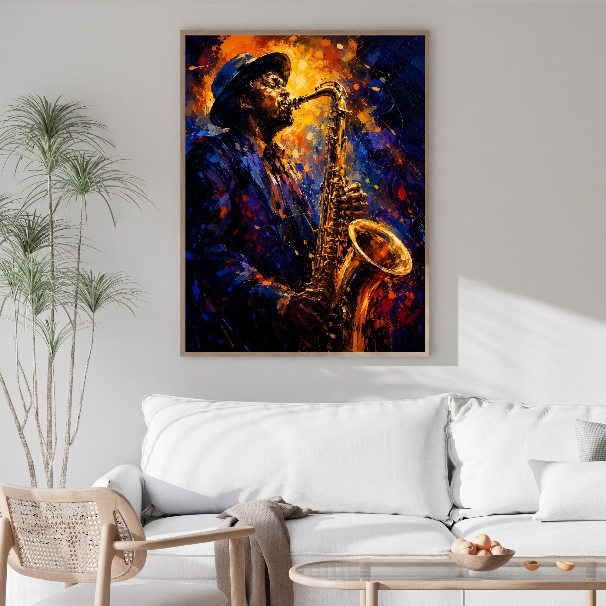 Jazz Music Wall Art | Modern Musician Canvas Print