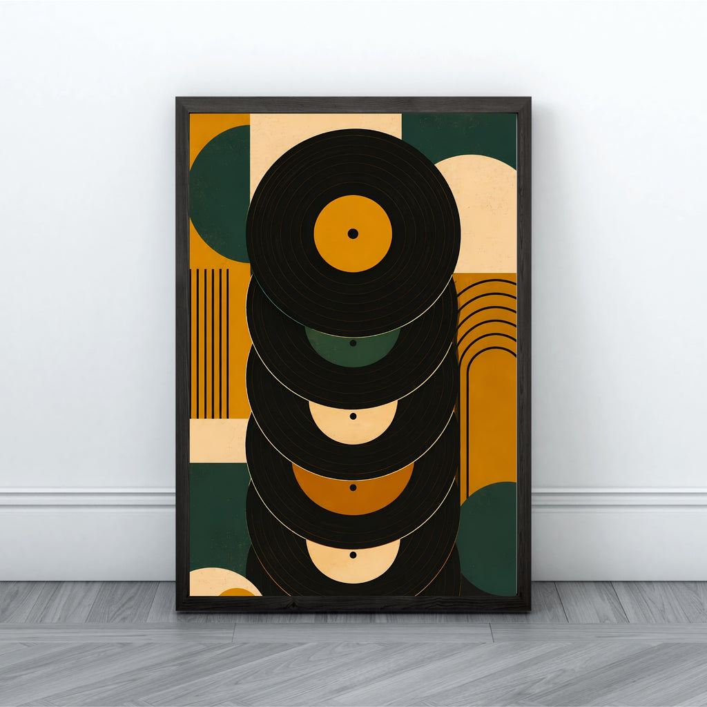 Vinyl Record Wall Art | Retro Music Canvas Print