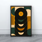Vinyl Record Wall Art | Retro Music Canvas Print