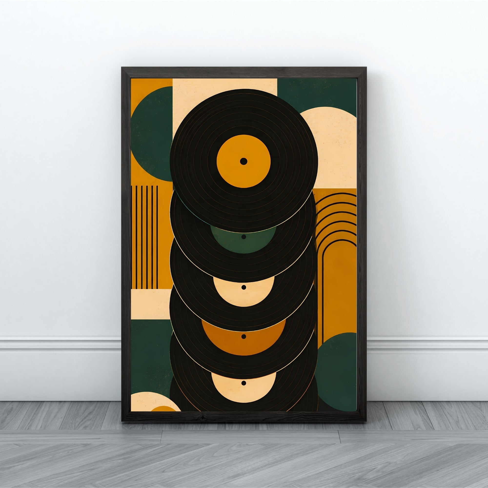 Vinyl Record Wall Art | Retro Music Canvas Print