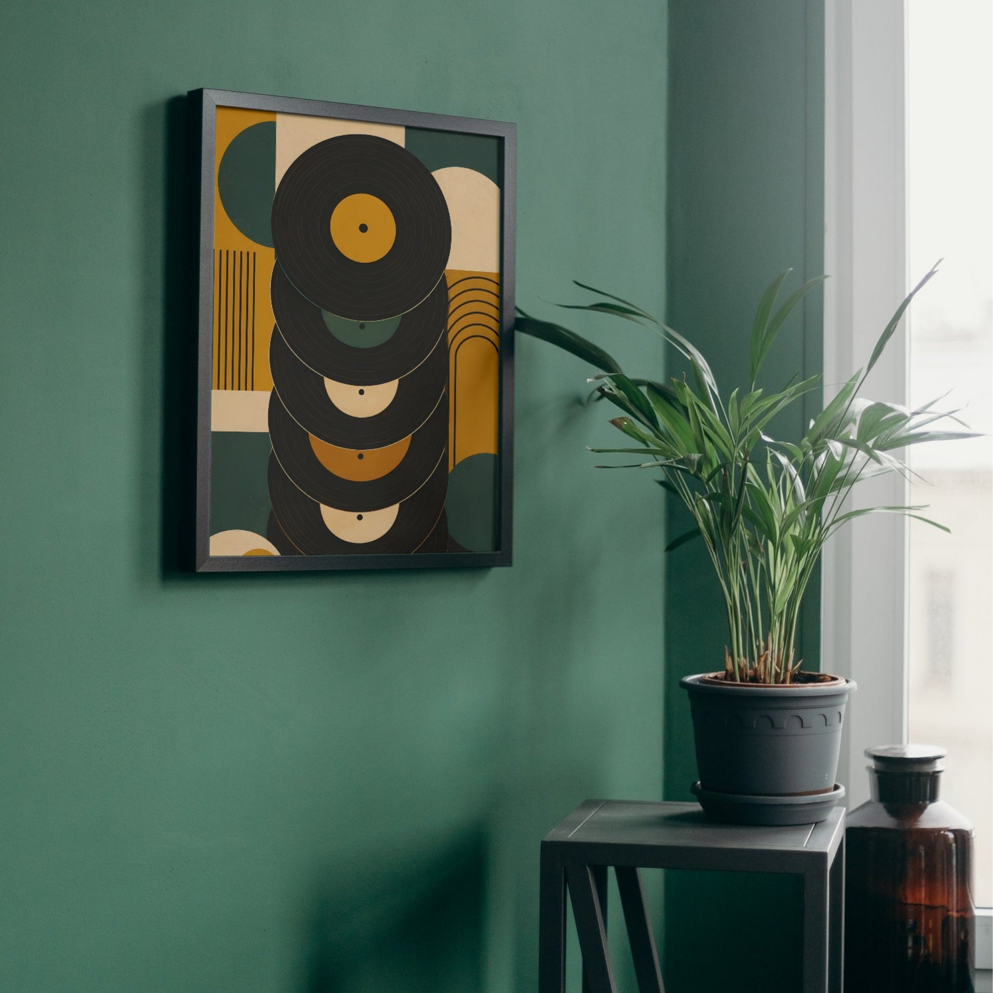 Vinyl Record Wall Art | Retro Music Canvas Print