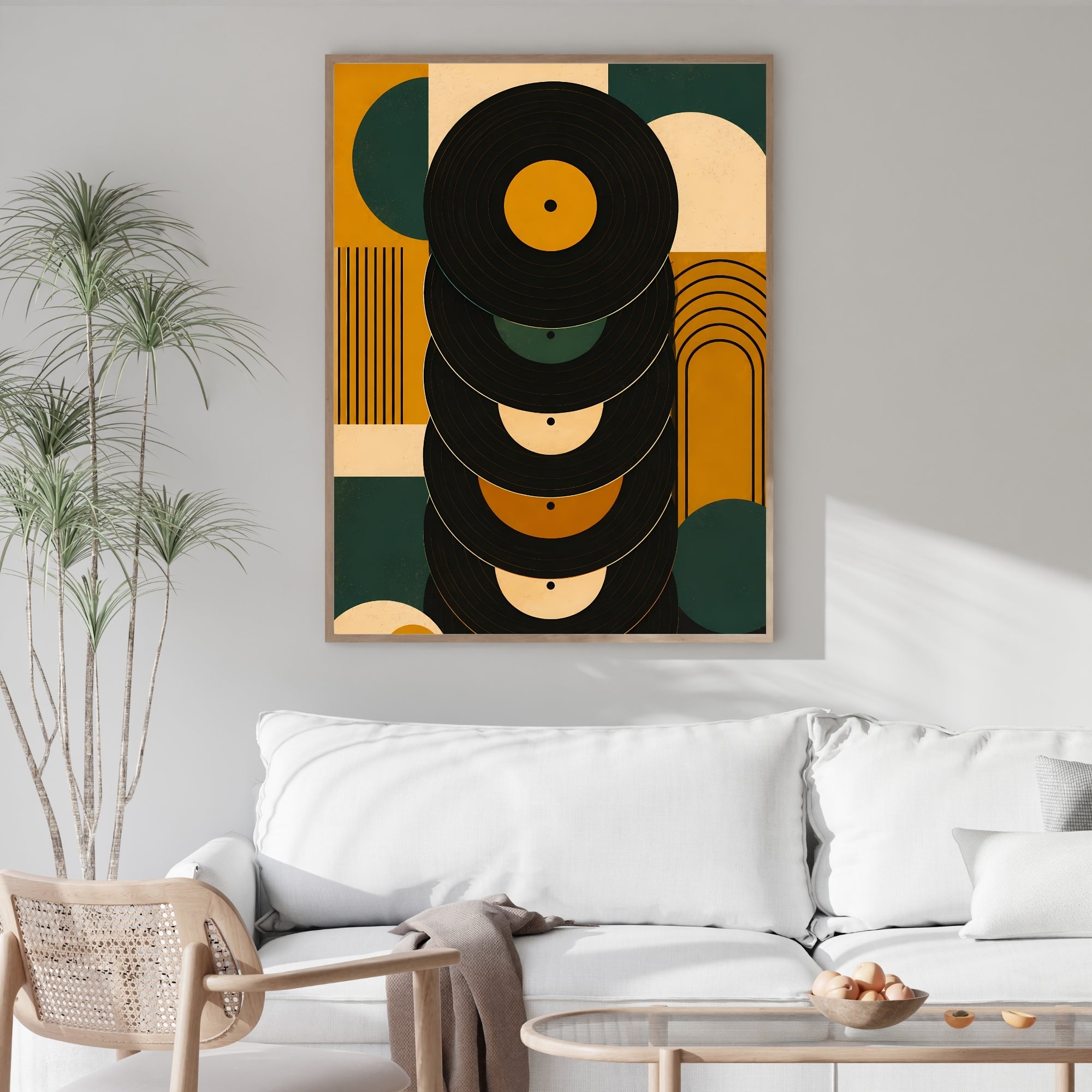 Vinyl Record Wall Art | Retro Music Canvas Print