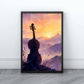 Mountain Sunrise Wall Art | Nature Landscape Canvas Print