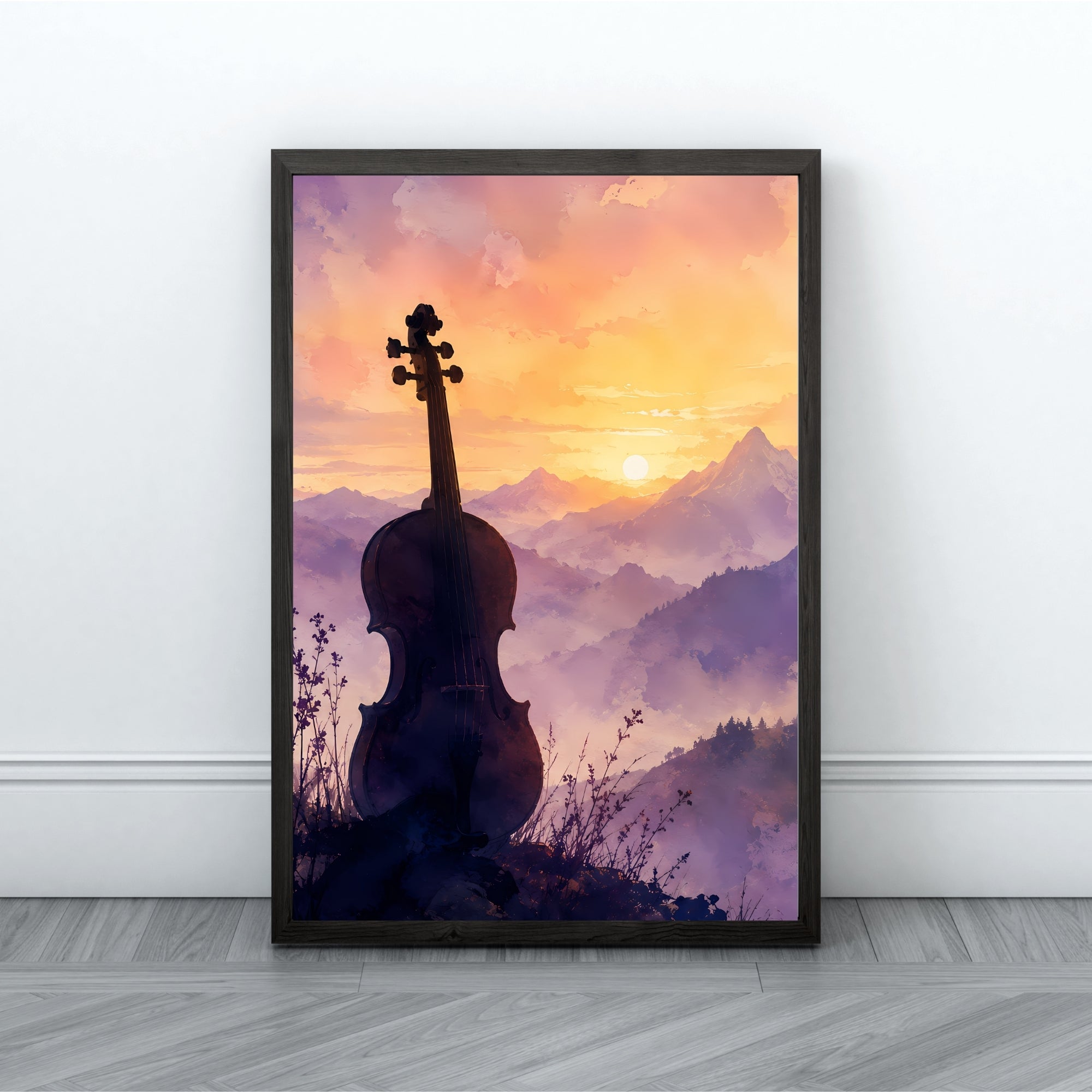 Mountain Sunrise Wall Art | Nature Landscape Canvas Print