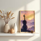 Mountain Sunrise Wall Art | Nature Landscape Canvas Print
