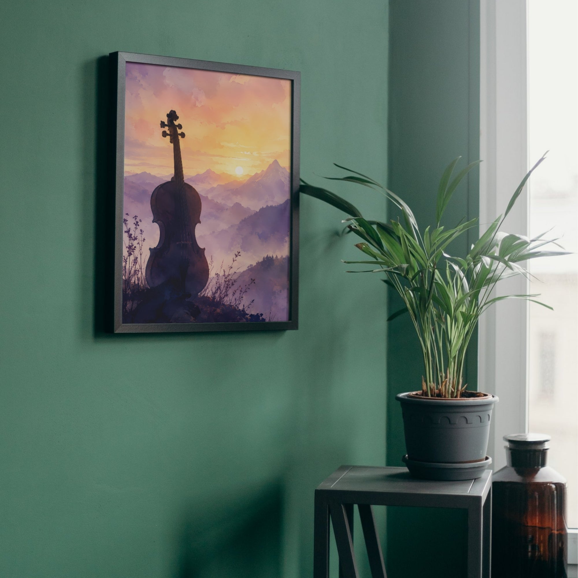 Mountain Sunrise Wall Art | Nature Landscape Canvas Print