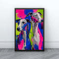 Greyhound Wall Art | Colorful Pop Art Dog Canvas Print
