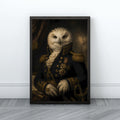 Owl Wall Art | Vintage Animal Portrait Canvas Print