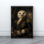 Owl Wall Art | Vintage Animal Portrait Canvas Print