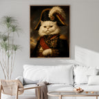Military Cat Wall Art | Royal Pet Portrait Canvas Print