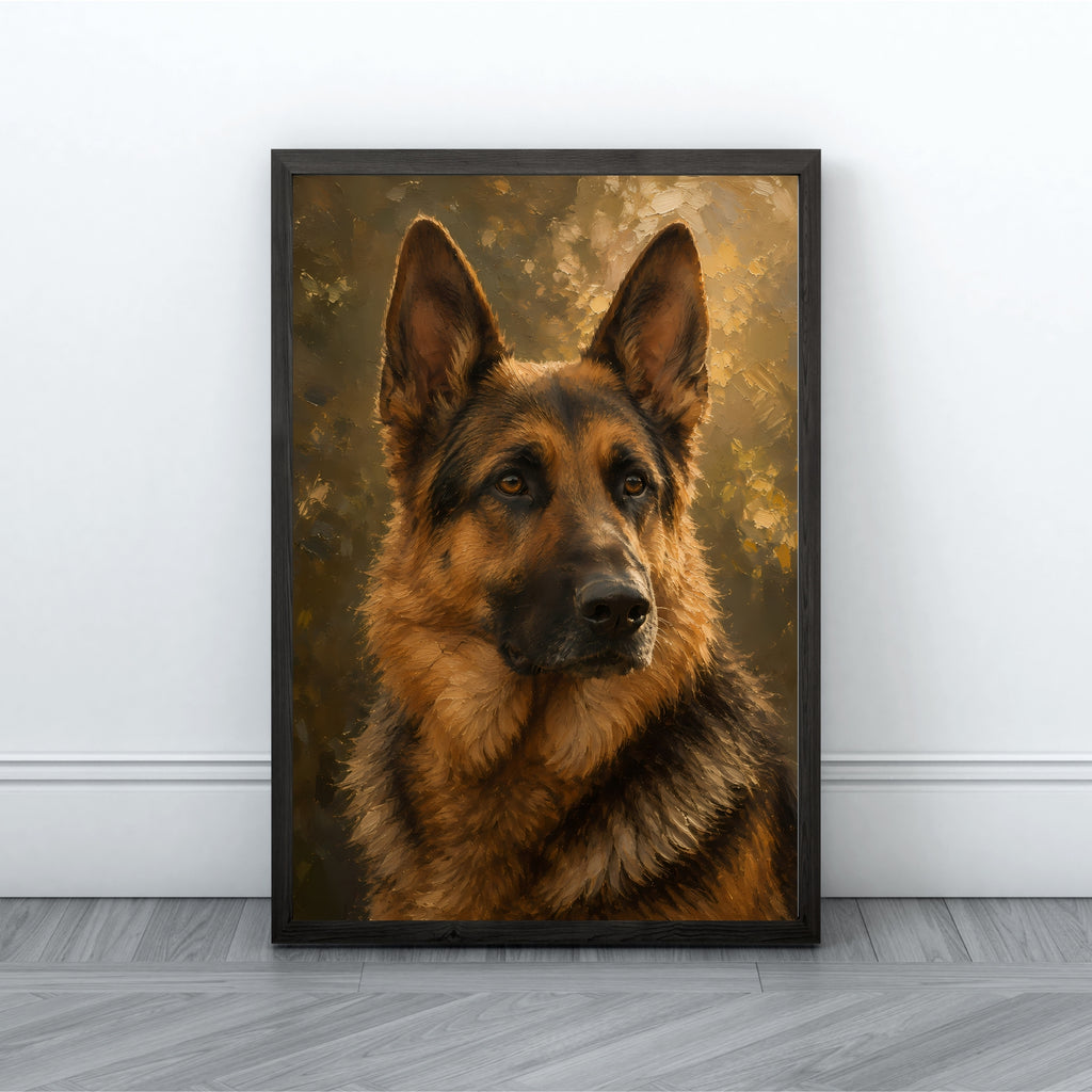 German Shepherd Wall Art | Noble Dog Canvas Print