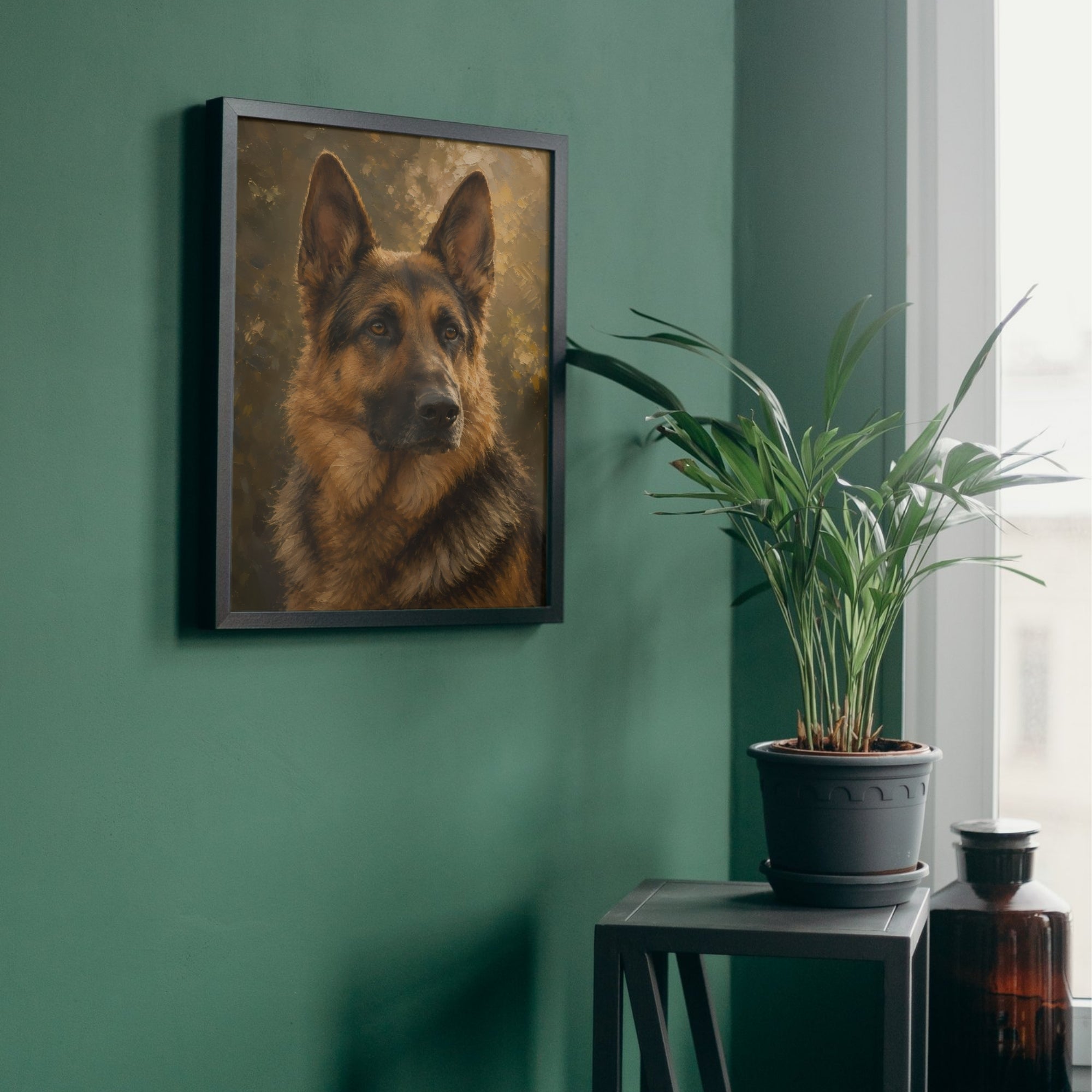 German Shepherd Wall Art | Noble Dog Canvas Print