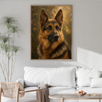 German Shepherd Wall Art | Noble Dog Canvas Print