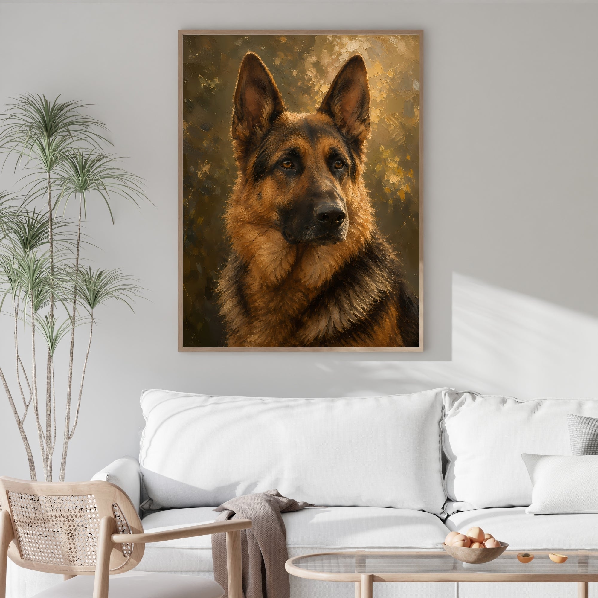 German Shepherd Wall Art | Noble Dog Canvas Print