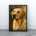 Labrador Retriever Wall Art | Elegant Dog Portrait Canvas Print