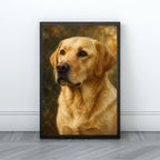 Labrador Retriever Wall Art | Elegant Dog Portrait Canvas Print