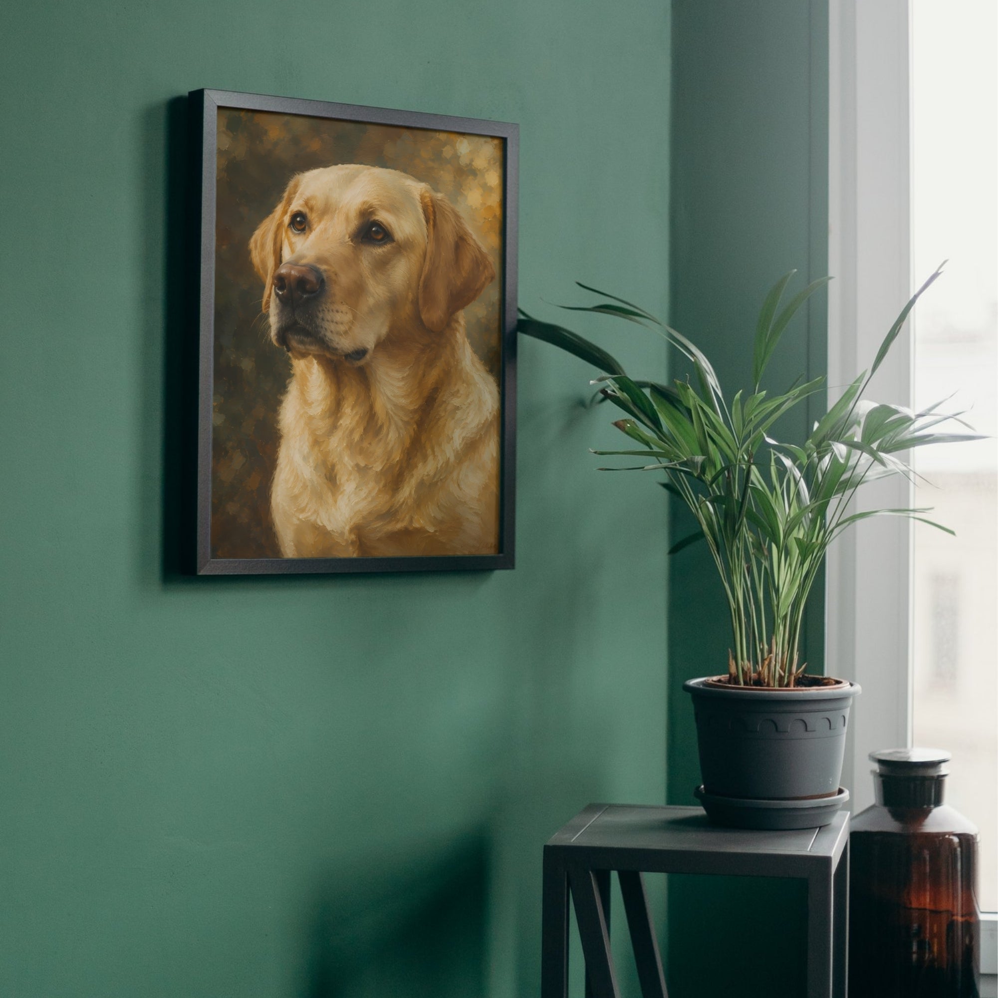 Labrador Retriever Wall Art | Elegant Dog Portrait Canvas Print