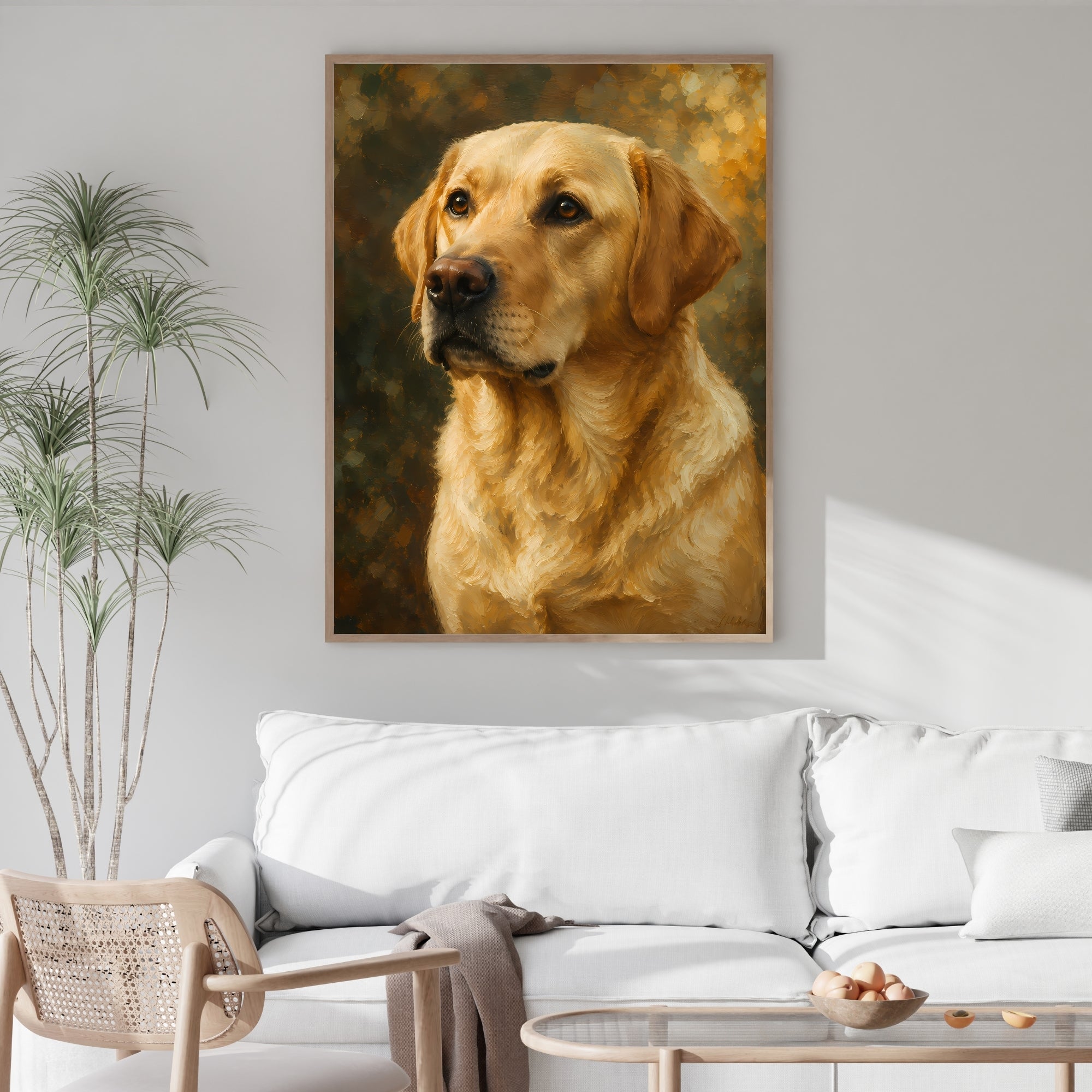 Labrador Retriever Wall Art | Elegant Dog Portrait Canvas Print