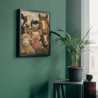 Farm Animal Wall Art | Whimsical Countryside Canvas Print