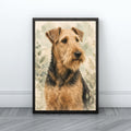 Dog Wall Art | Rustic Garden Canvas Print