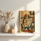 Funny Beagle Wall Art | Humorous Bathroom Dog Print