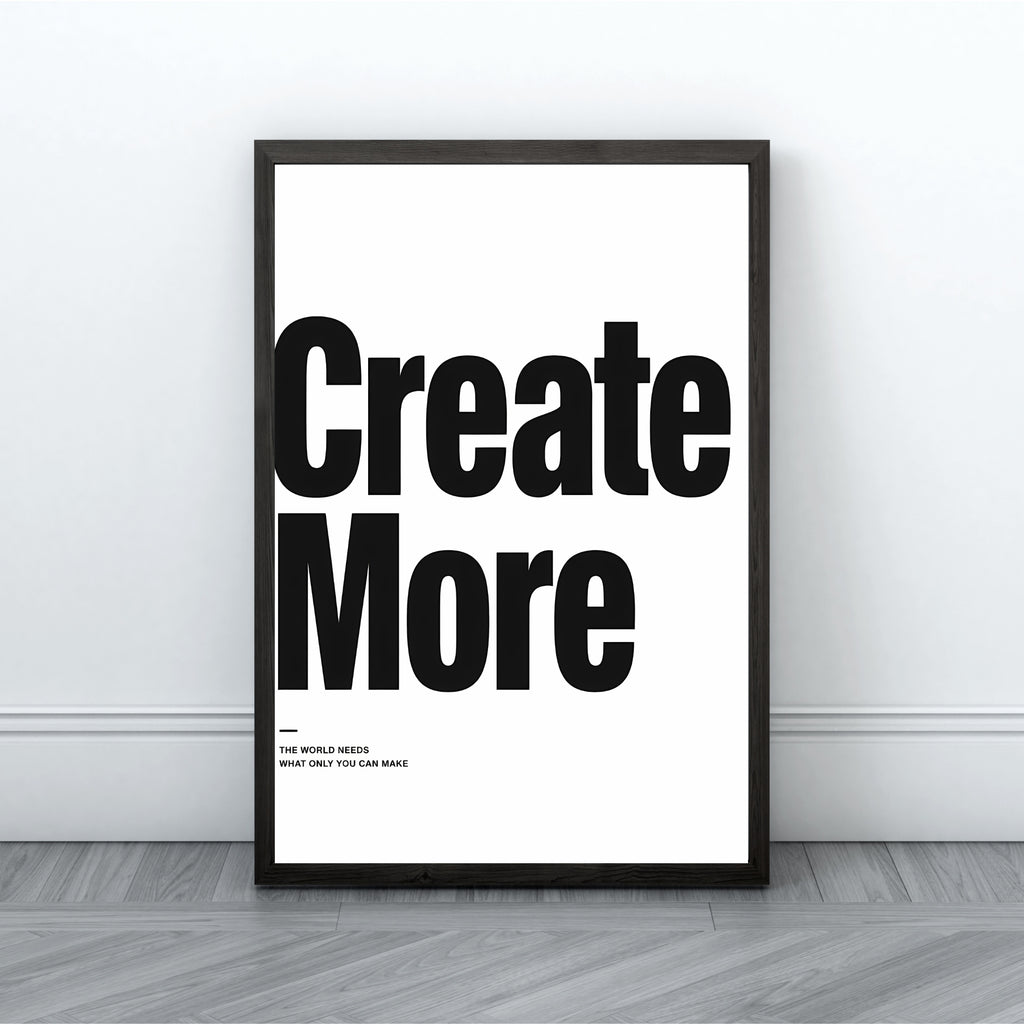 Creative Quote Wall Art | Motivational Office Typography Print