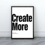Creative Quote Wall Art | Motivational Office Typography Print