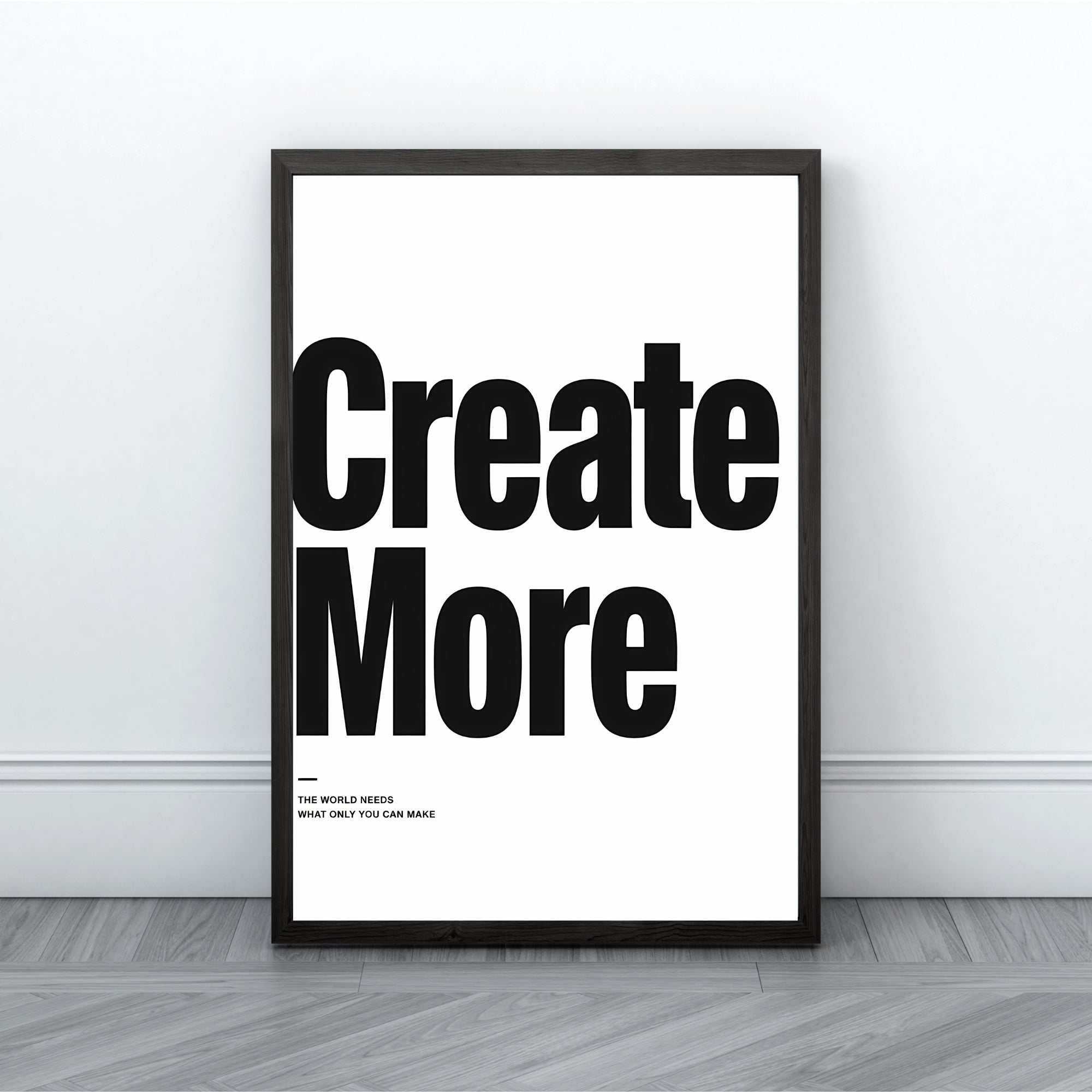 Creative Quote Wall Art | Motivational Office Typography Print