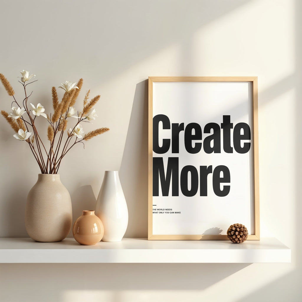 Creative Quote Wall Art | Motivational Office Typography Print