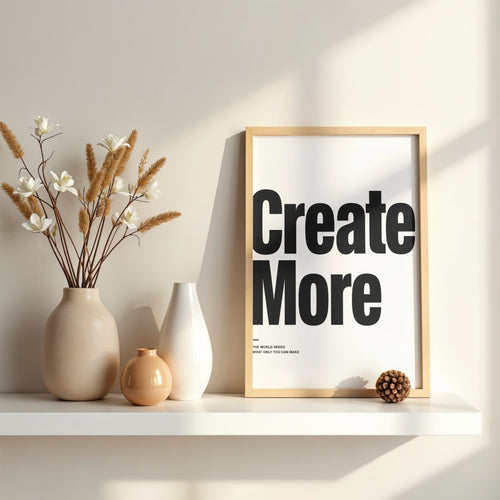 Creative Quote Wall Art | Motivational Office Typography Print