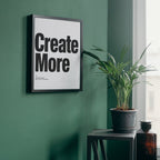 Creative Quote Wall Art | Motivational Office Typography Print