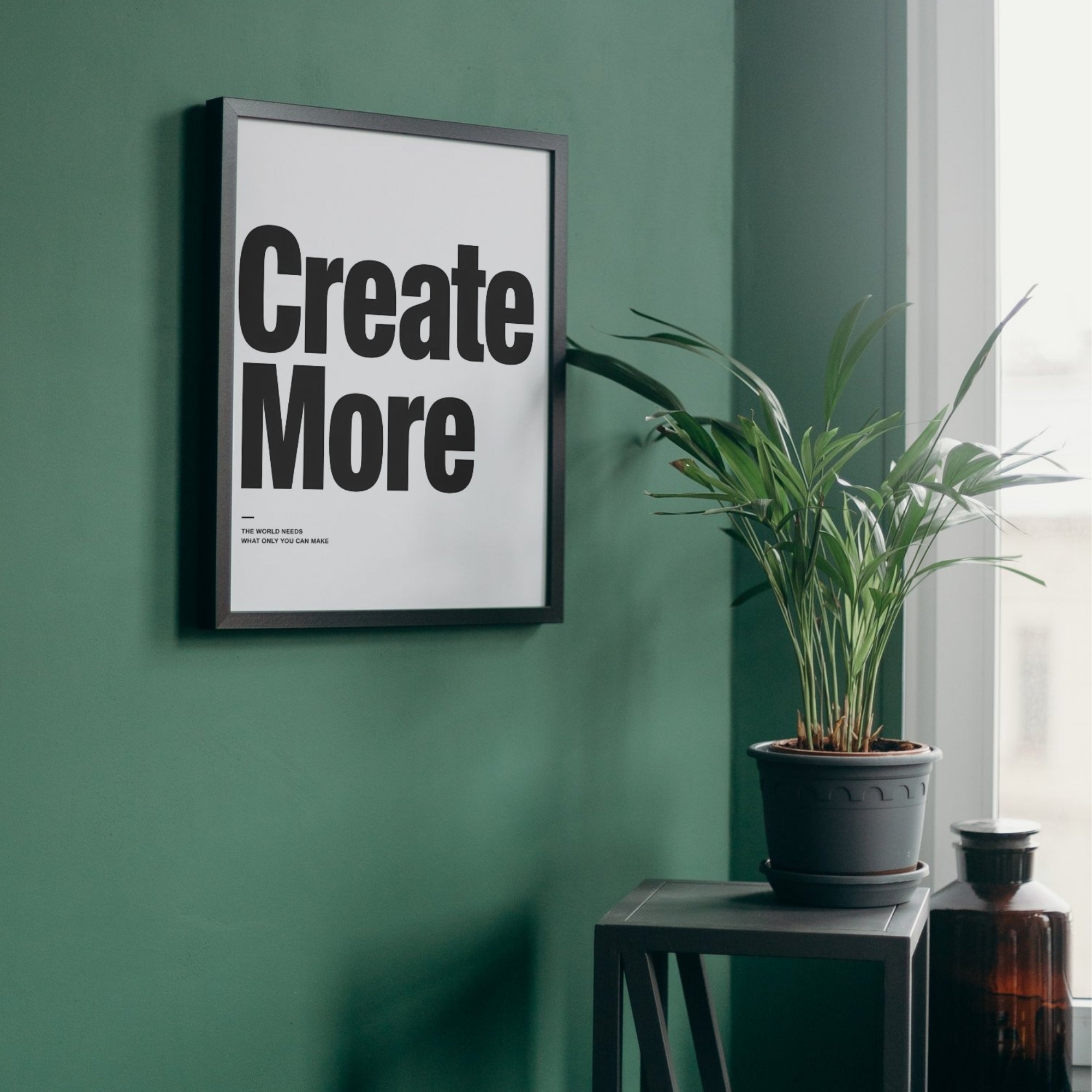 Creative Quote Wall Art | Motivational Office Typography Print