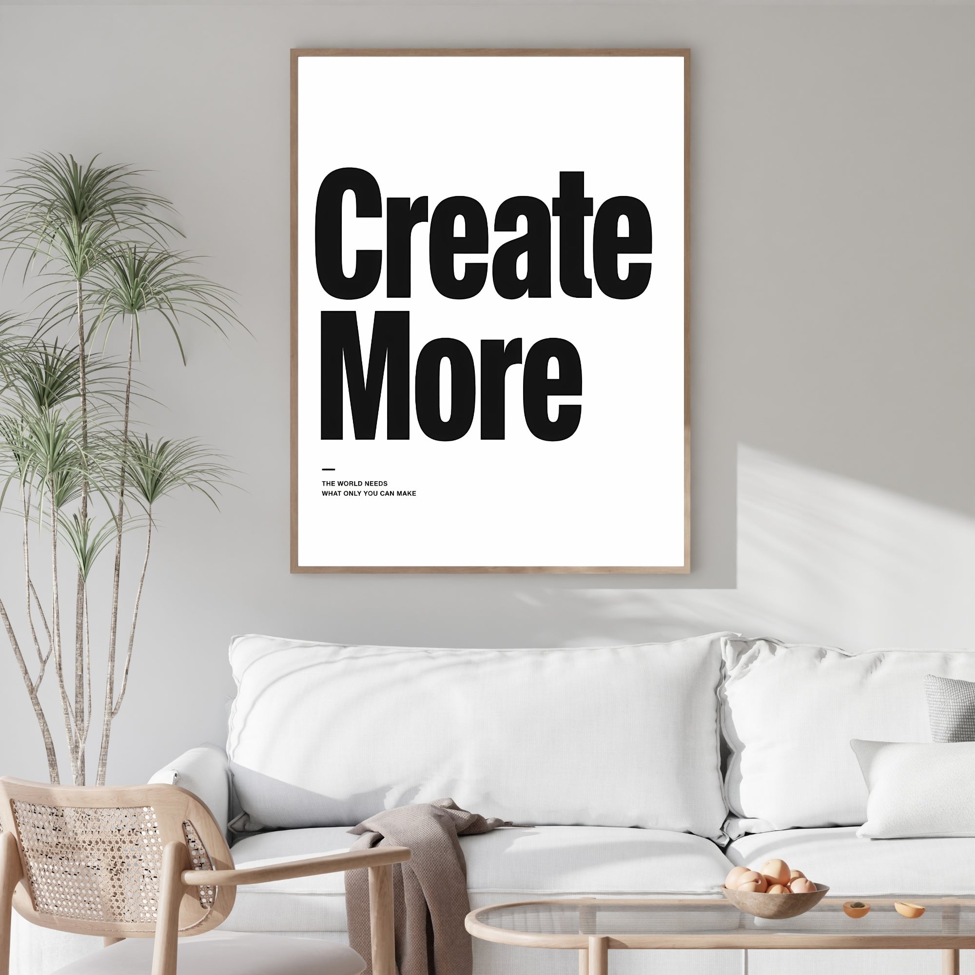Creative Quote Wall Art | Motivational Office Typography Print