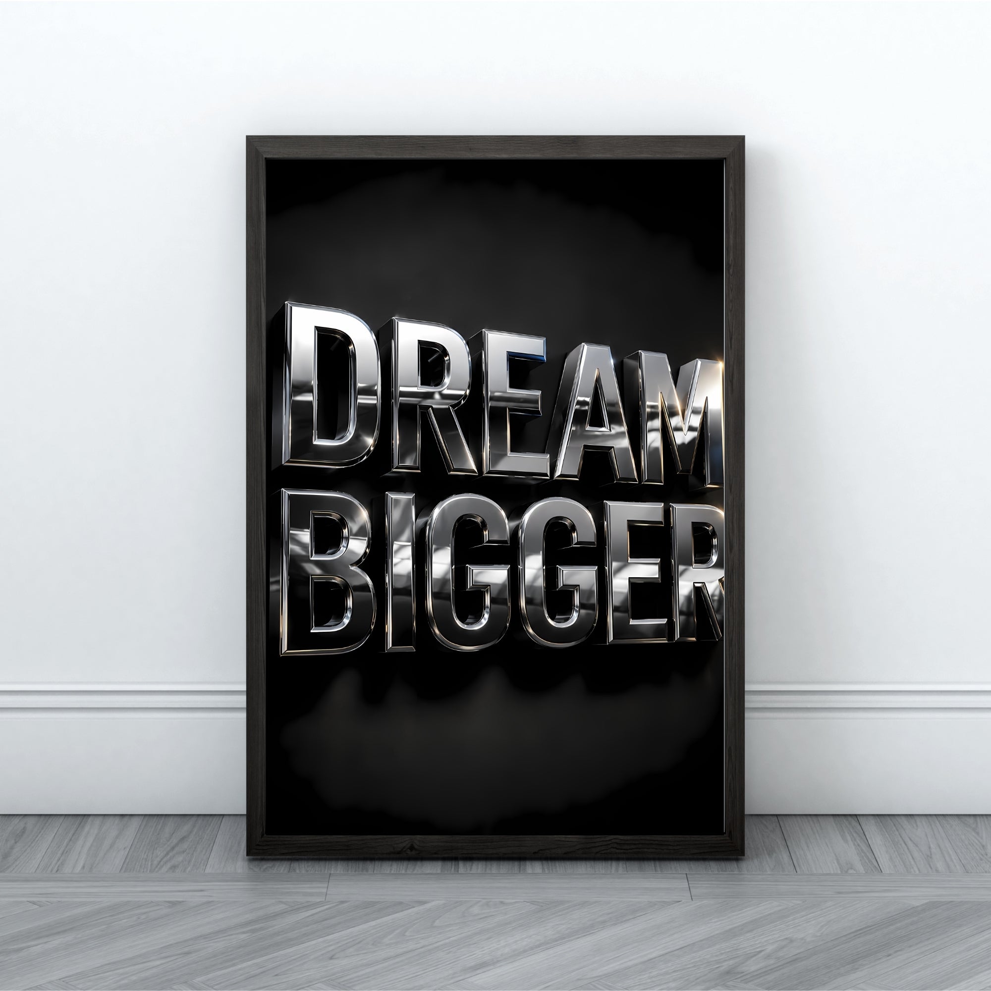 Dream Big Wall Art | Modern Motivational Typography Print